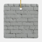 Weiße Ziegelmauer Keramikornament (Rückseite)