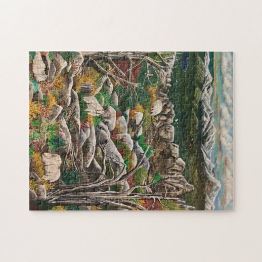 Weiße Ziegen des irischen Berges Puzzle (Horizontal)