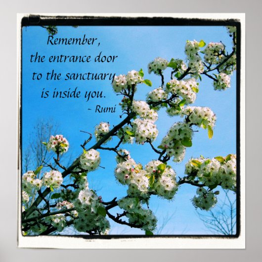 Weiße Zitate Poster (Vorne)