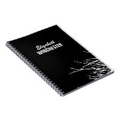 Weiße Zweige Notizblock (Rechte Seite)