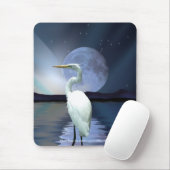 WEISSEGRET, MOON & AURORA Mousepad (Mit Mouse)