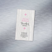 Weißeiche, magnetisch magnetische visitenkarte (Beispiel)