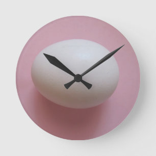 Weißeier Runde Wanduhr