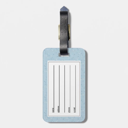 Weißeis-Skate Gepäckanhänger (Rückseite vertikal)