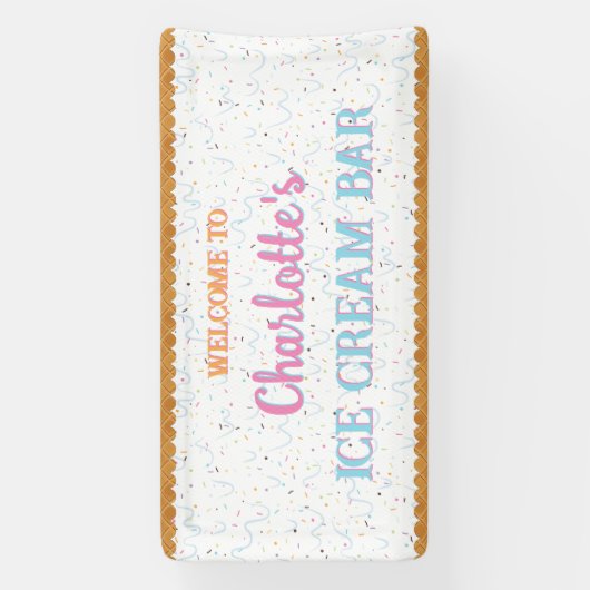 Weißeiscreme Banner (Vertikal)