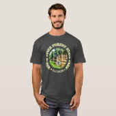 Weißen Kiefernwald T-Shirt (Vorne ganz)