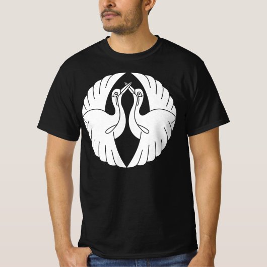 Weißen Kranichen gegenüber T-Shirt (Vorderseite)