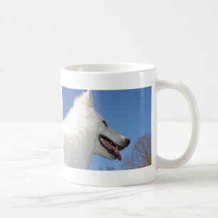 Weißen Schweizer Schäferhunde Kaffeetasse