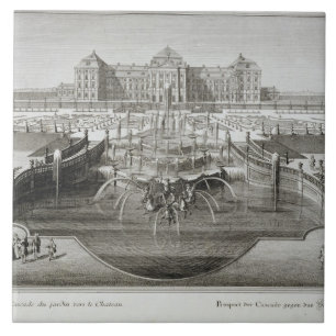 Weissenstein, Ansicht in Richtung zum Schloss vom Fliese