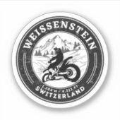 Weißenstein jura Alpes - Schweizer Alpen - Motorra Aufkleber (Vorderseite)