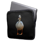 Weißente, Laptop-Sieb Laptopschutzhülle (Vorderseite Links)