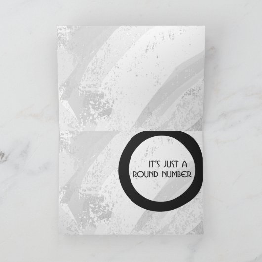 Weißer 30. Geburtstag Karte (Innenseite)