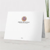 Weißer 30. Geburtstag Karte (Rückseite)