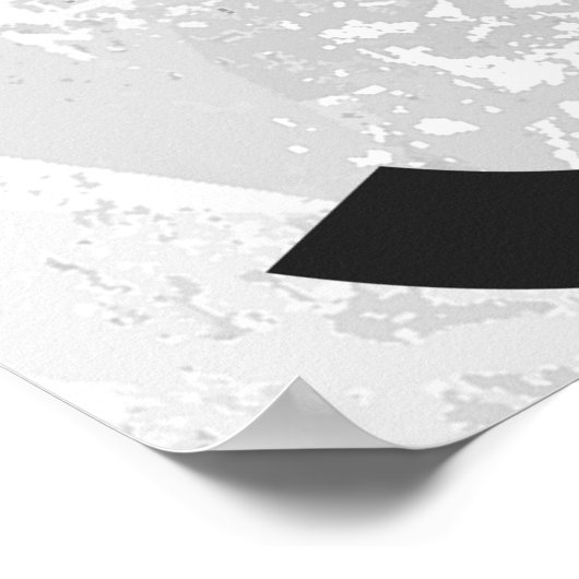 Weißer 30. Geburtstag Poster (Ecke)