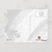 Weißer 30. Geburtstag Postkarte (Rückseite)