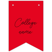 Weißer Abschluss Wimpelkette (Erste Fahne)