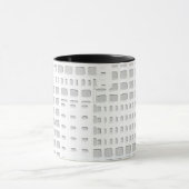 Weißer abstrakter Entwurf Tasse (Zentrum)