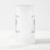 Weißer Adler Mattglas Bierglas (Mittel)