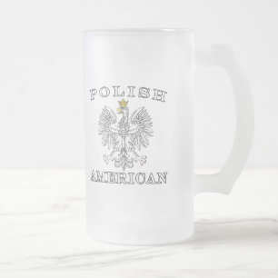 Weißer Adler Mattglas Bierglas