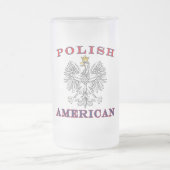 Weißer Adler Mattglas Bierglas (Mittel)