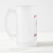 Weißer Adler Mattglas Bierglas (Links)