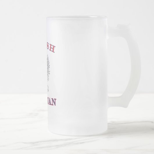 Weißer Adler Mattglas Bierglas (Rechts)
