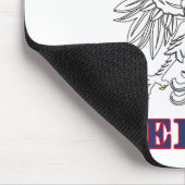 Weißer Adler Mousepad (Ecke)