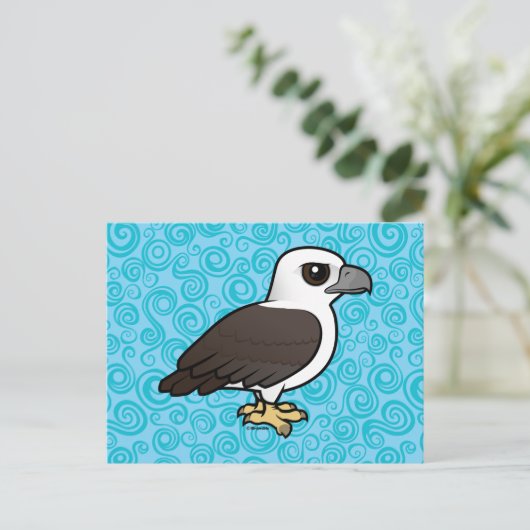 Weißer Adler Postkarte (Stehend Vorderseite)