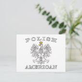 Weißer Adler Postkarte (Stehend Vorderseite)