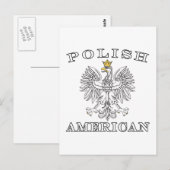 Weißer Adler Postkarte (Vorne/Hinten)