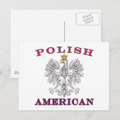 Weißer Adler Postkarte (Vorne/Hinten)