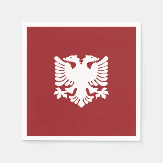 Weißer Adlerbuch Neapel Serviette (Vorderseite)