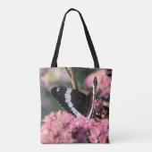 Weißer Admirals-Schmetterling Matrona Sedum Tasche (Rückseite)