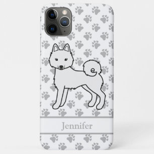 Weißer Alaskan Klee Kai Süßer Hund & Name Case-Mate iPhone Hülle