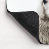 Weißer Alpaca Mousepad (Ecke)