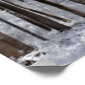 Weißer Amaryllis und Schnee I Poster (Ecke)