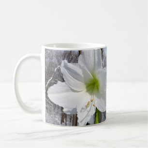 Weißer Amaryllis und Schnee II Kaffeetasse