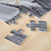 Weißer Amaryllis und Schnee II Puzzle (Seite)