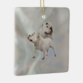 Weißer amerikanischer Tyrann Keramikornament (Rechts)