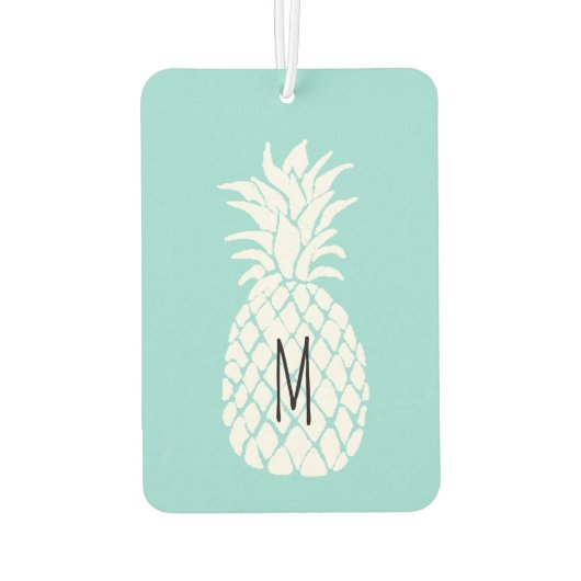 weißer Ananas Autolufterfrischer (Rückseite)