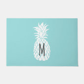 weißer Ananas Fußmatte (Vorderseite)