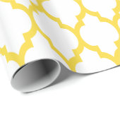 Weißer Ananas Gelb Marokkanisch #4 Geschenkpapier (Rolleneckpunkt)