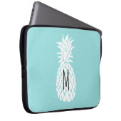 weißer Ananas Laptopschutzhülle (Vorne Rechts)