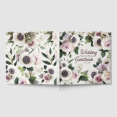 Weißer Anemon auf Schneewittchen Gästebuch (Voll)