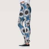 Weißer Anemongarten Leggings (Links)