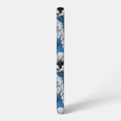 Weißer Anemongarten Samsung Galaxy Hülle (Linke Seite)