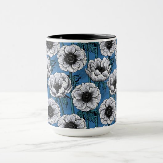 Weißer Anemongarten Tasse (Zentrum)