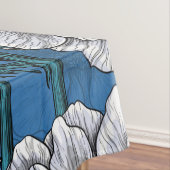 Weißer Anemongarten Tischdecke (Beispiel)