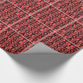 Weißer angelsächsischer Protestant, WASP Geschenkpapier (Ecke)