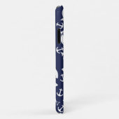 Weißer Anker Blauer Hintergrund Captain Sea Fish Case-Mate iPhone Hülle (Hinten/Rechts)